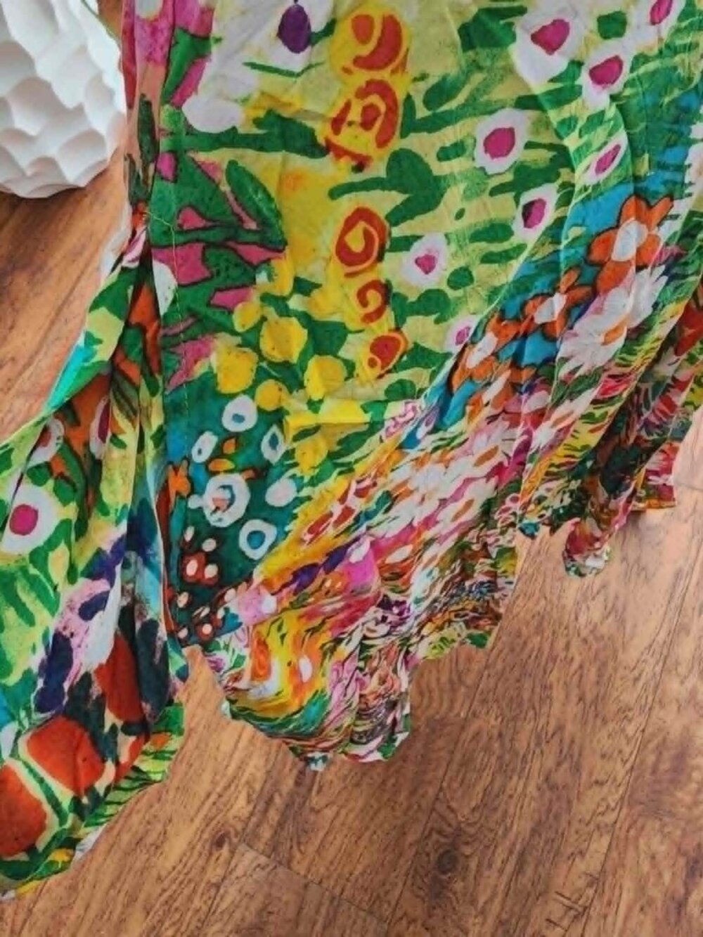Vintage Jams World Hawaiian Floral Midi Dress - Picture 3 of 5